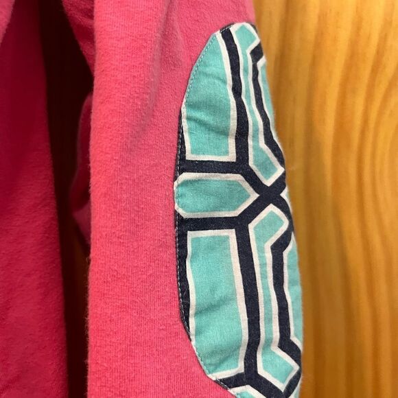 Simply Southern size M pink and aqua half zip sweatshirt - Picture 7 of 7